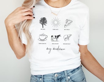 Animal Based "My Medicine" Unisex T-Shirt | Food Is Medicine Apparel, Holistic Tee, Carnivore Diet Shirt, Nervous System Regulation Tee