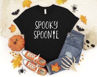 Spooky Spoonie Unisex T-Shirt | Fall Chronic Illness Tee, Halloween Spoonie, Scary Spoonie, Autumn Spoonie Shirt