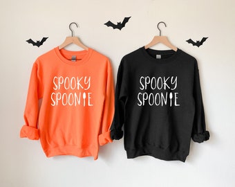 Spooky Spoonie Unisex Crewneck Sweatshirt |  Fall Chronic Illness Apparel, Halloween Spoonie, Scary Spoonie, Autumn Spoonie Shirt
