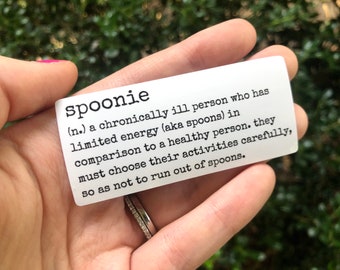 Spoonie Defintion 3” Vinyl Sticker | Chronic Pain, Chronic Illness, Spoon Theory | Waterproof, Tearproof