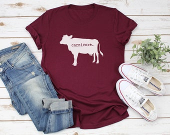 Carnivore Unisex T-Shirt | Carnivore Diet Tee, Carnivore Apparel, Meat Based Tee, Carnivore Gifts | Keto Apparel, Meat Lover Gift, BBQ Lover