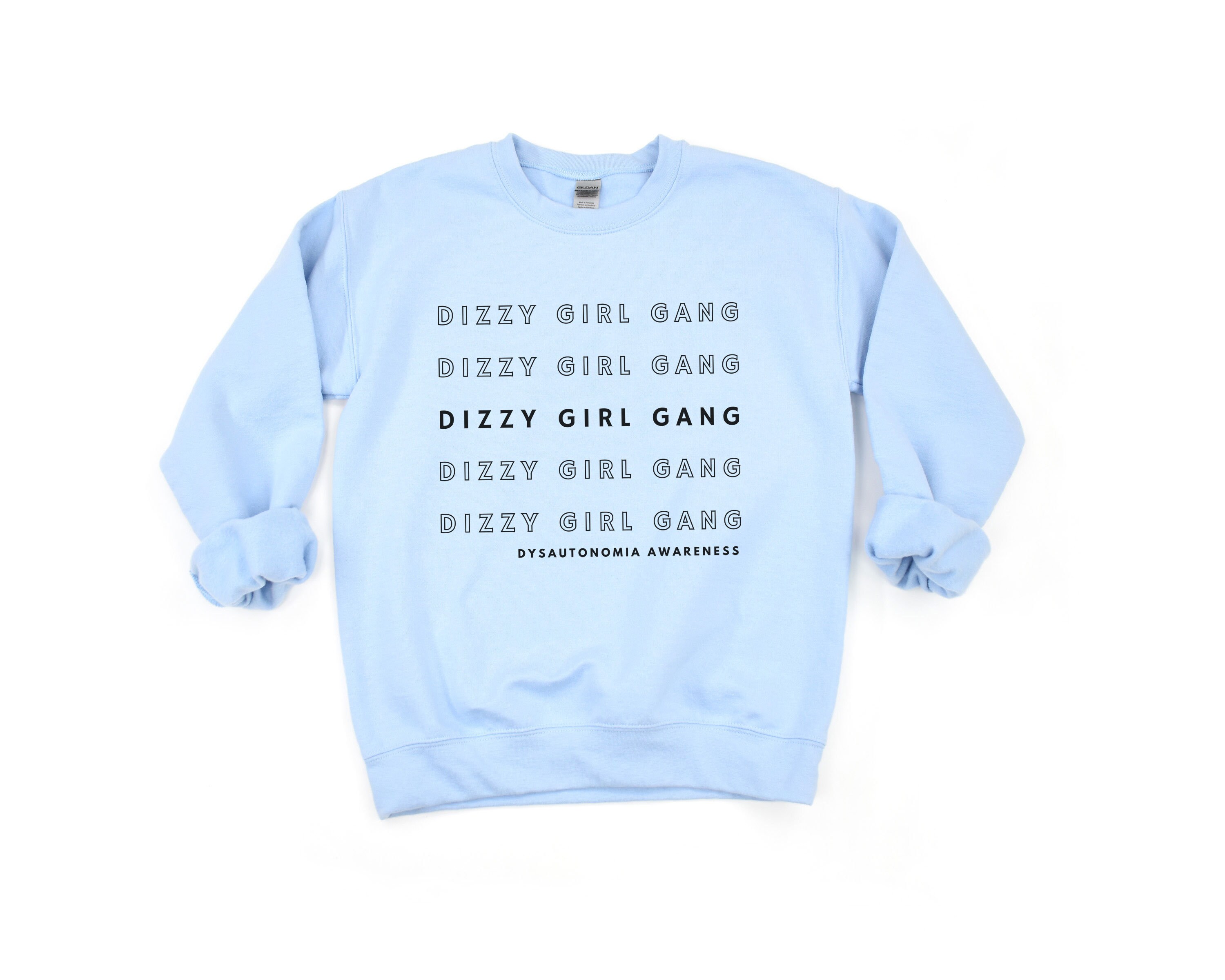 Cute Dysautonomia dizzy Girl Gang Unisex Crewneck Sweatshirt