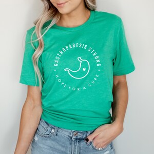 Gastroparesis Strong "Hope For a Cure" Awareness T-Shirt | Ehlers-Danlos Syndrome, Dysautonomia, Spoonie