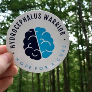 RETIRING ITEM | Hydrocephalus "Hope For A Cure" 3" Vinyl Sticker | VP Shunt, Brain Surgery, Csf Fluid