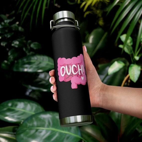 Intestines ouch 22oz Vacuum Insulated Water Bottle IBD Awareness