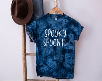 Spooky Spoonie Tie-Dye T-Shirt | Chronic Illness Halloween Tie Dye Tee, Cute Spoonie Apparel, Spoonie Gifts, Dysautonomia Tee, Scary Spoonie