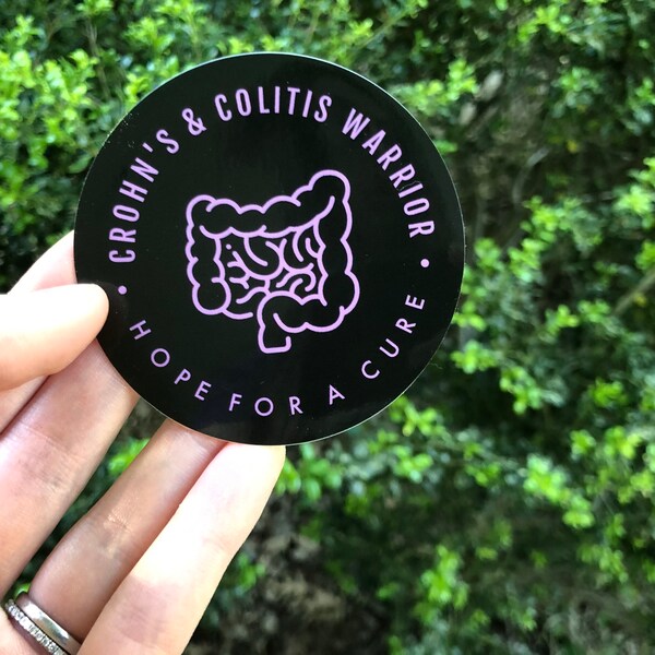 RETIRING ITEM | Crohn's and Colitis Warrior 3” Sticker |  UC Awareness, Irritable Bowel Disease, Ulcerative Colitis Warrior Sticker