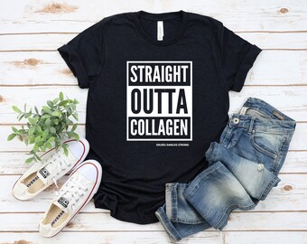 EDS "Straight Outta Collagen" Unisex T-Shirt | Ehlers-Danlos Syndrome, Connective Tissue Disorder, Dysautonomia, Rare Disease Tee