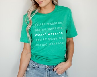 Cute Celiac Warrior Unisex Awareness T-Shirt | Celiac Disease Tee, Celiac Disease Gift, Gluten Free Celiac, Adorable Celiac T-Shirt
