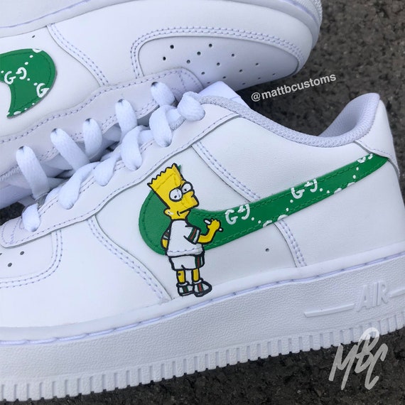 bart simpson custom air force 1