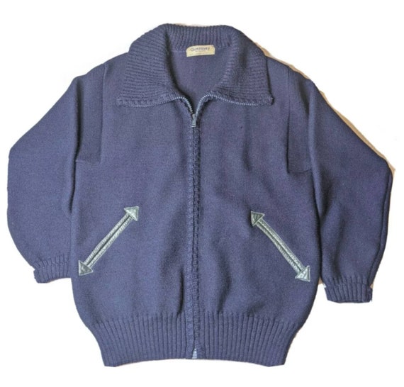 Guernsey Woollens genuine Fisherman navy blue Swea