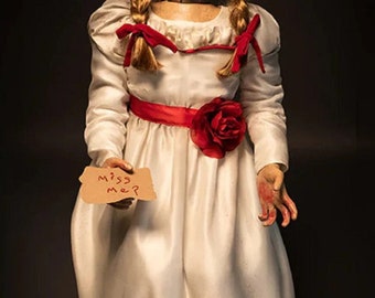 NEW Halloween The Conjuring Annabelle Prop Doll Tots-party! _ Free Shipping