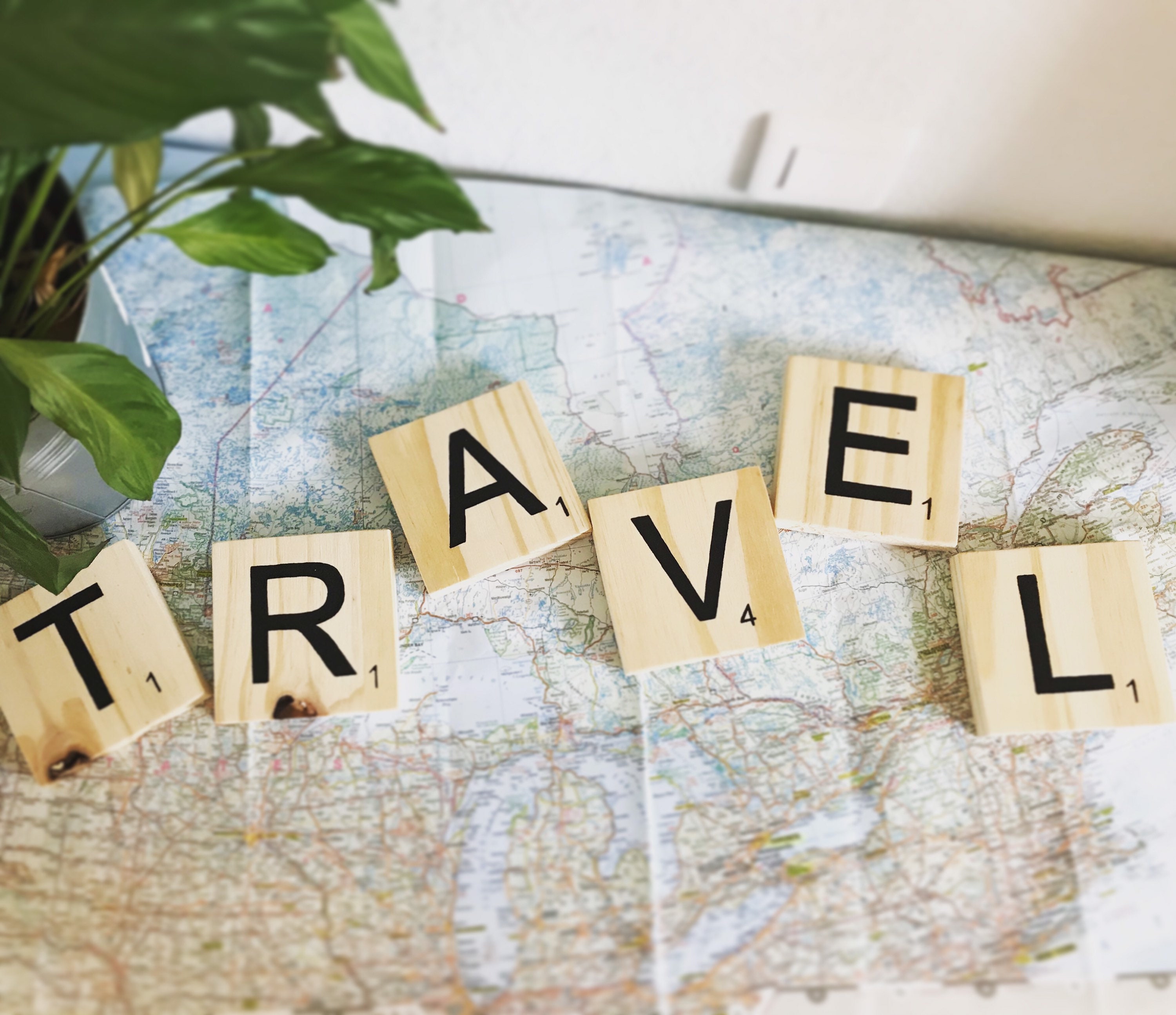 Lettres Type Scrabble Géantes