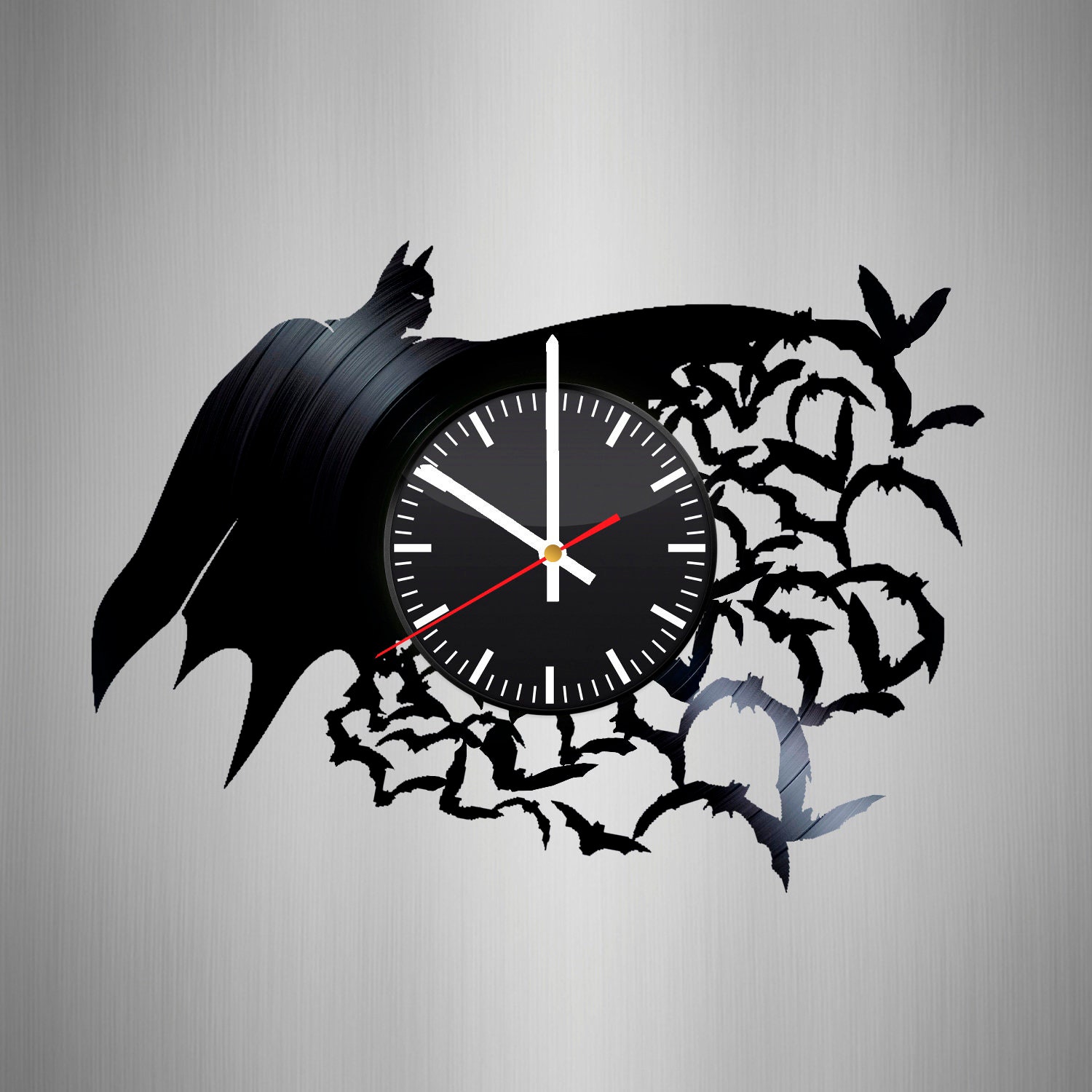 Dark Knight Record Wall Clock Dark Knight Wall Art Comics | Etsy
