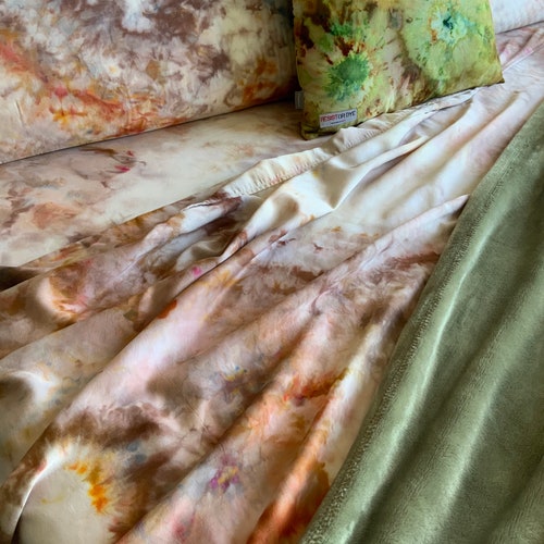 Bamboo Sheet Set Elements Collection Hand Dyed Bed Linens Etsy