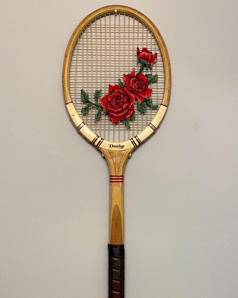 Custom Embroidered Vintage Tennis Racket Etsy