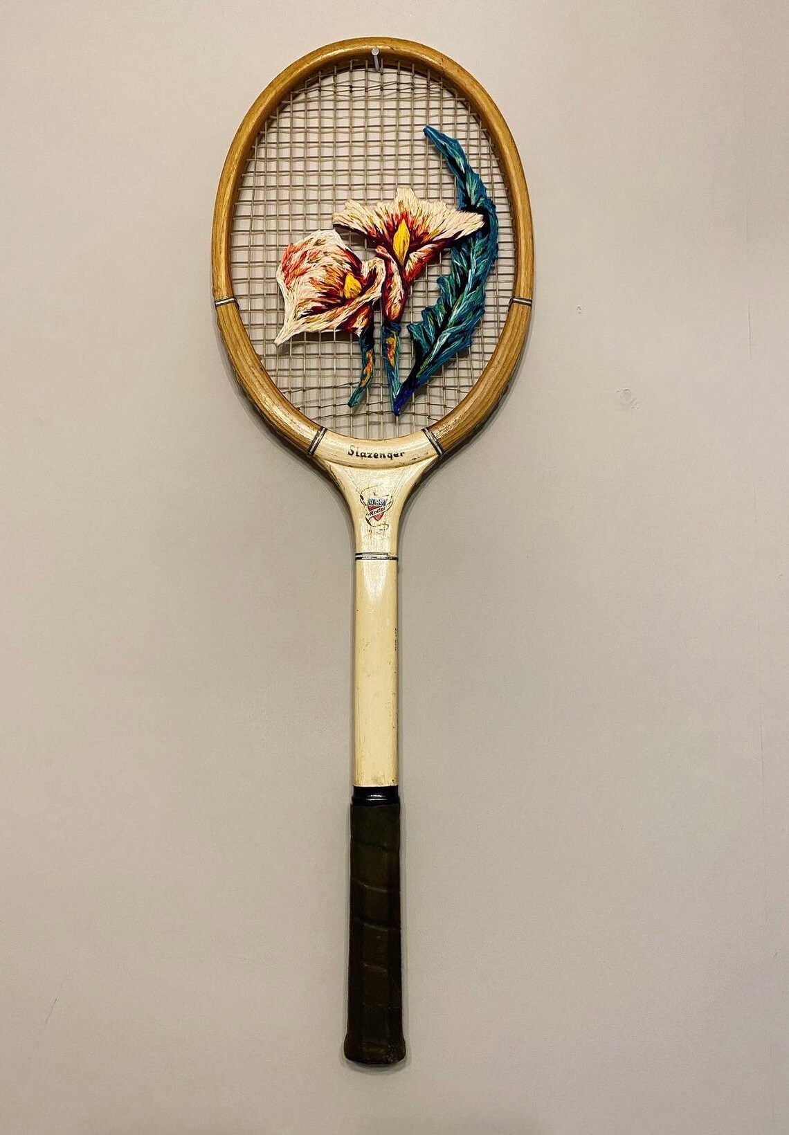Custom Embroidered Vintage Tennis Racket Etsy