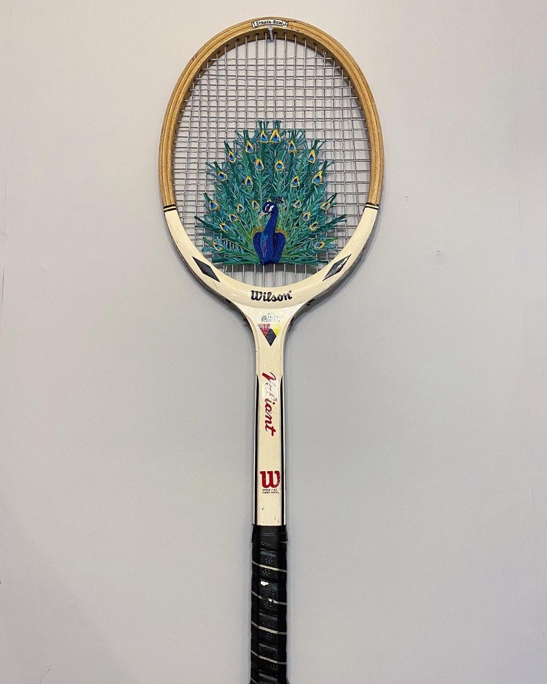 Custom Embroidered Vintage Tennis Racket Etsy