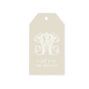 Personalized Gift Tags |  Custom Gift Tags  |  Monogrammed Gift Tags  |  Set of 24 Printed Gift Tags