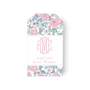 Personalized Gift Tags |  Custom Gift Tags  |  Girls Monogrammed Gift Tags