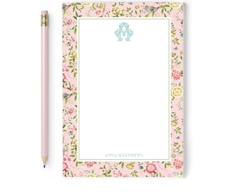 Personalized Notepad |  Personalized Notepad  |  Monogrammed Notepad |  Chinoiserie Notepad  |  Gift for Her