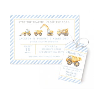Kids Birthday Invitations  |  Construction Invitations  |  Dump Truck   |  Boy Birthday Invitations  | Digital Kids Party Invitations