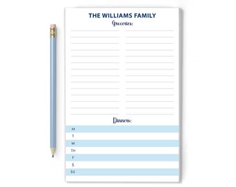 Family Notepad |   Grocery List Notepad  |   Meal Planning Notepad |  Market list Notepad