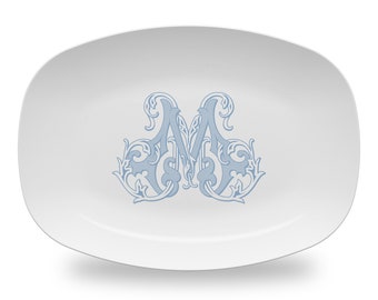 Serving Platter Plastic |  Personalized Platter |  Monogrammed Platter  |  Hostess Gift  |  Personalized Gift  |  Housewarming Gift