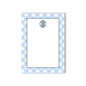 Personalized Notepad |  Personalized Notepad  |  Monogrammed Notepad |  Gingham Notepad  |  Gift for Her