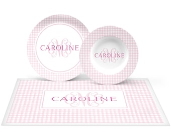 Personalized Dinnerware  |  Personalized Plates for Kids  |  Kids Gift  |  Toddler Gift  |  Baby Gift  |  Monogrammed Dinnerware