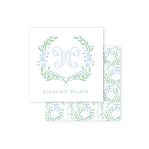 Personalized Gift Enclosure Cards  |  Monogrammed Gift Enclosure Cards  |  Gift Enclosure Cards | Gift Tags  |   Chinoiserie Gift Tags