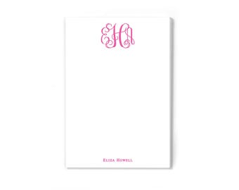 Monogrammed Notepad, Custom Stationery