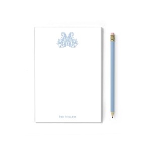 Monogrammed Notepad, Custom Stationery