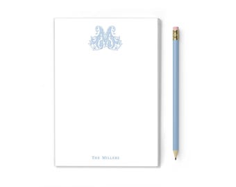 Monogrammed Notepad, Custom Stationery