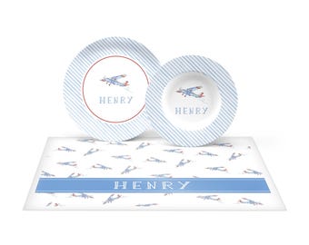 Personalized Dinnerware  |  Personalized Plates for Kids  |  Kids Gift  |  Toddler Gift  |  Baby Gift  |  Monogrammed Dinnerware