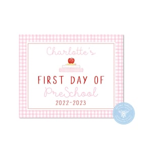Back to School Sign  |  Printable First Day of School Sign  |   Editable First Day of School Sign   |   Digital Back to School Sign