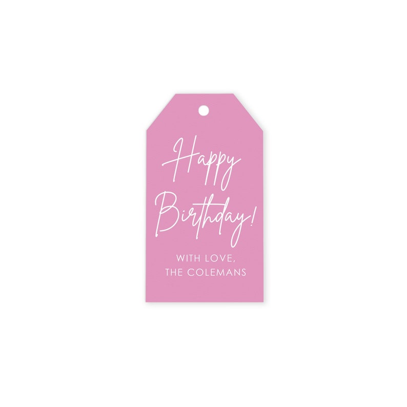 Personalized Gift Tags Custom Gift Tags Happy Birthday Etsy