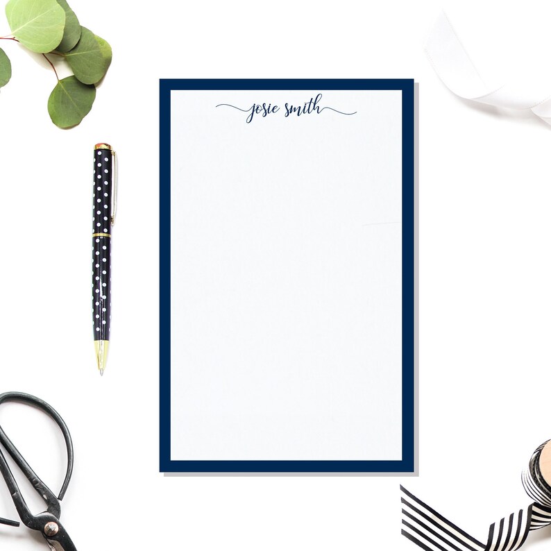 Personalized Notepad Personalized Stationery Custom - Etsy