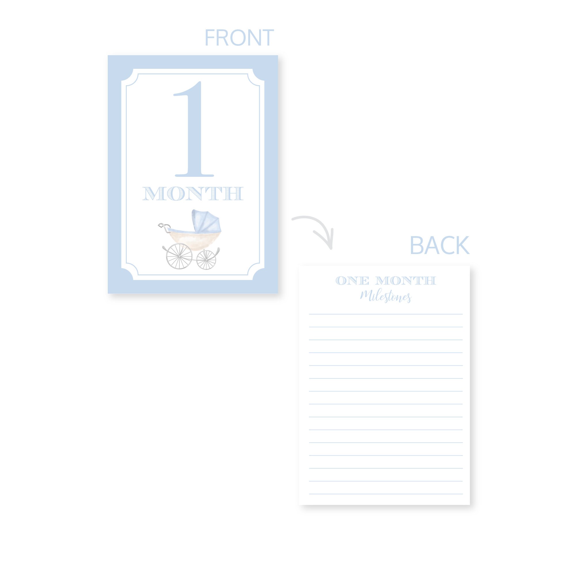 Baby Milestone Cards | Baby Shower Gift | Baby’s First Year | Baby Boy ...