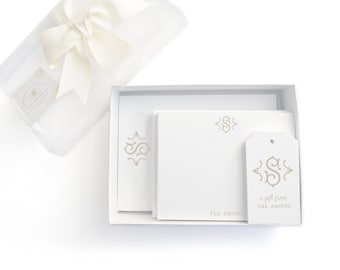 Stationery Gift Set  |   Gift for Her  |   Monogrammed Stationery  |  Personalized Stationery Set  |   Gift for Couple