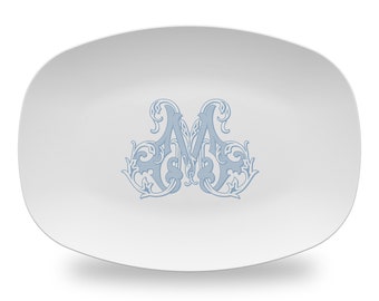 Serving Platter Plastic |  Personalized Platter |  Monogrammed Platter  |  Hostess Gift  |  Personalized Gift  |  Housewarming Gift