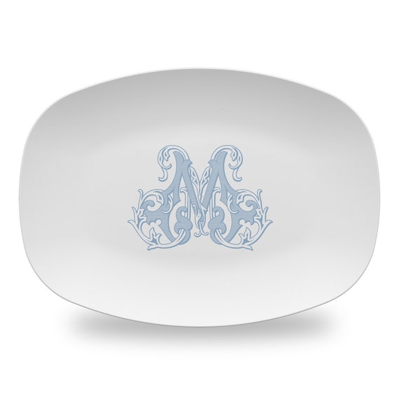 Serving Platter Plastic |  Personalized Platter |  Monogrammed Platter  |  Hostess Gift  |  Personalized Gift  |  Housewarming Gift