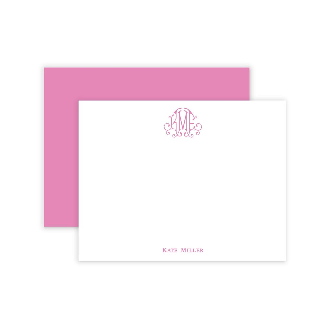 Monogram Note Card | Personalized Stationery | Stationery Set | Thank ...