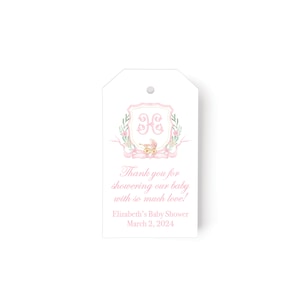 Baby Shower Gift Tags   |  Custom Gift Tags  |   Baby Girl Shower Gift Tags  |   Baby Party Favor Gift Tags