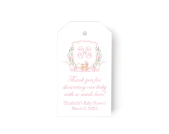 Baby Shower Gift Tags   |  Custom Gift Tags  |   Baby Girl Shower Gift Tags  |   Baby Party Favor Gift Tags