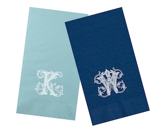 Personalized Monogram Guest Towels: 3-Ply Elegant Gift