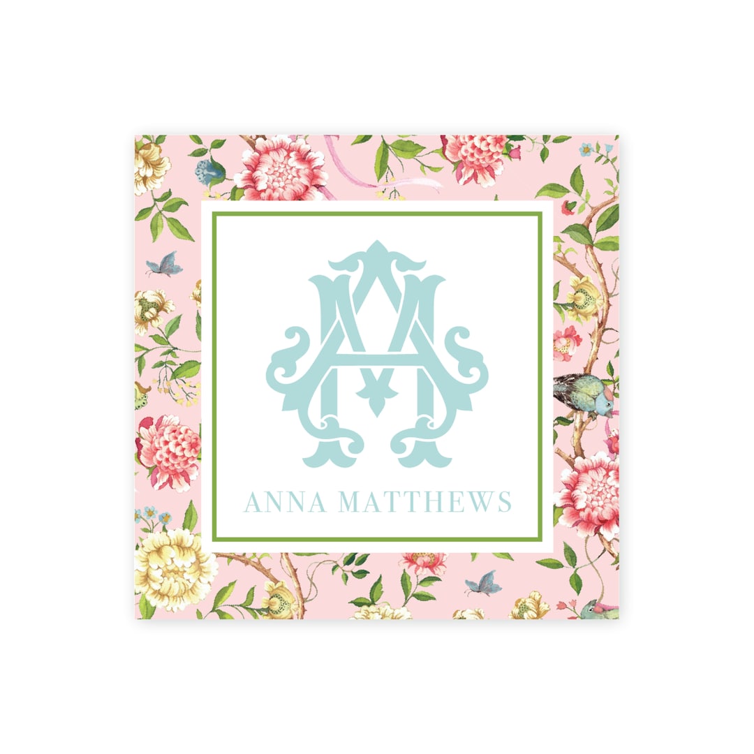 Personalized Gift Enclosure Cards Monogrammed Gift Enclosure Cards Gift