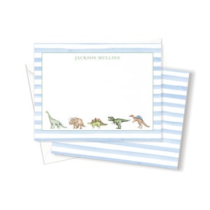 Boys Stationery   | Thank you notes for Kids  | Dinosaur Stationery Set   |  Boys Personalized Stationery