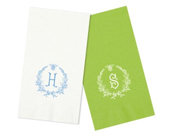 Monogrammed Guest Towels: Personalized 3-Ply Paper Napkins