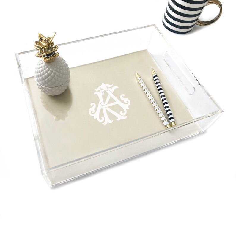 Acrylic Tray Lucite Tray Acrylic Tray With Handles Etsy